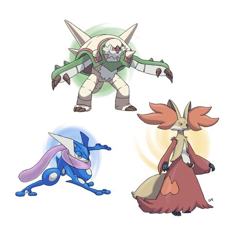 Pokemon Xy Starters Final Evolutions By Code On