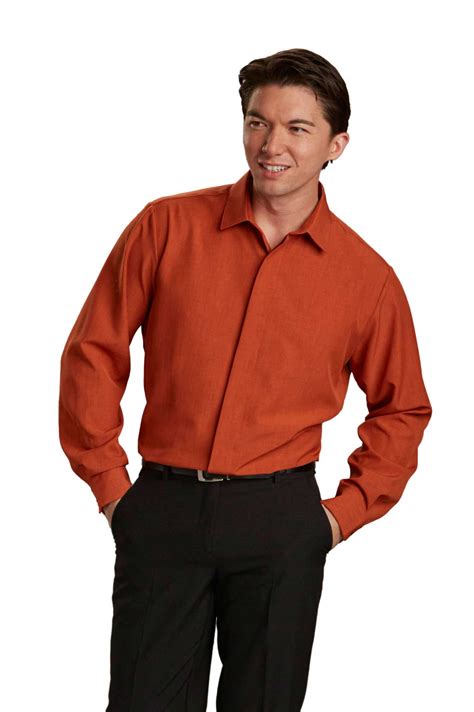 Mens Hospitality Shirt Pointed Collar Career Apparel