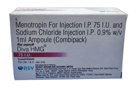 Menopur Menotrophin 75 Iu Injection Packaging Type Box Packaging Size 1 Ampule Of 5 Ml At Rs