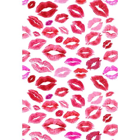 Vinyl Cloth Lips Kiss Pattern Photography Backdrops For Valentines
