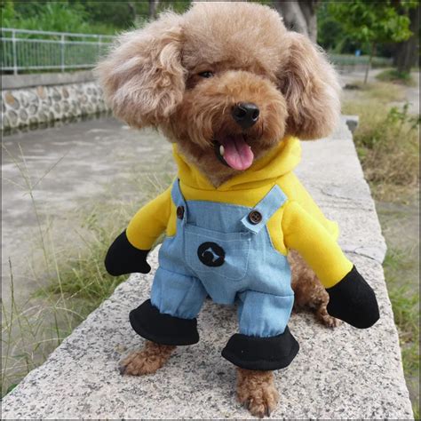 Funny Halloween Pet Cat Dog Minions Costume Cosplay Small Dog Puppy
