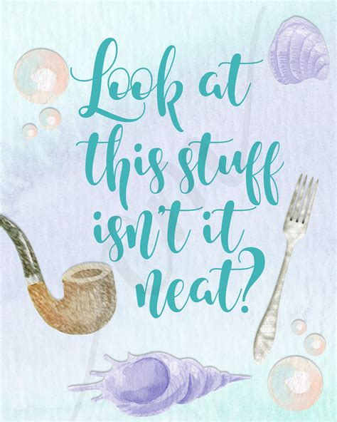 Look At This Stuff Isnt It Neat Printable Mermaid Sign Etsy