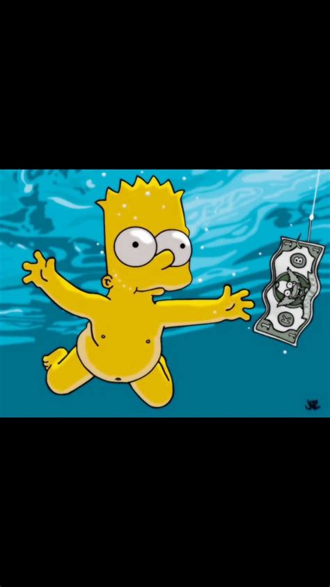 Bart Nirvana Cover Album Bart Simpsons Art Simpson