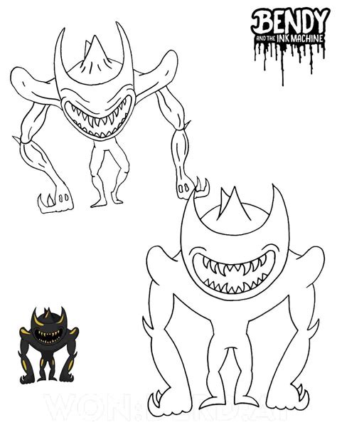 Bendy And Freddy Coloring Page Bendy Gentlemen Coloring Page