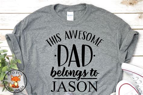 This Awesome Dad Belongs To Svg Fathers Day Daddy Svg Dad Svg