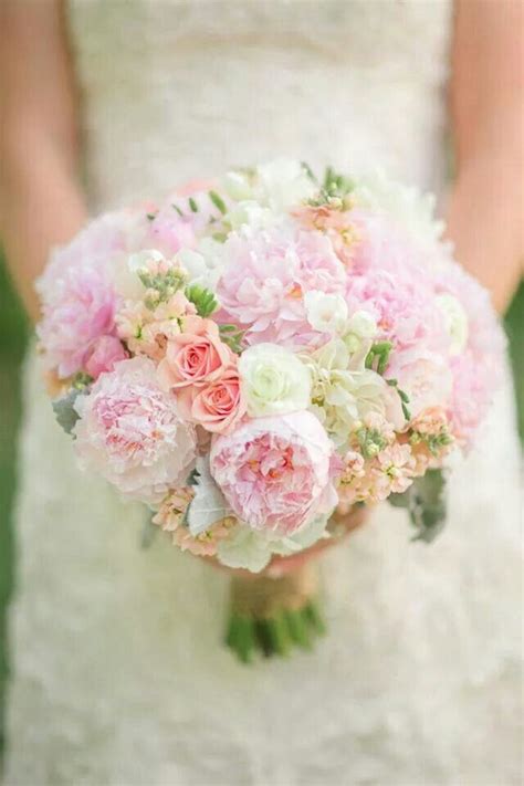 Pastel Rose Bridal Bouquet Wedding Flower Inspiration
