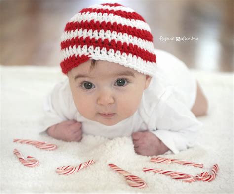 Crochet Candy Cane Hat Pattern Repeat Crafter Me
