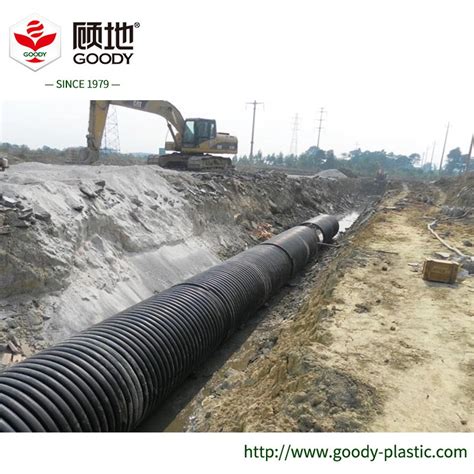 Large Diameter Underground Hdpe Steel Reinforced Corrugated Drainage