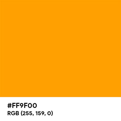 Orange Peel Color Hex Code Is Ff9f00