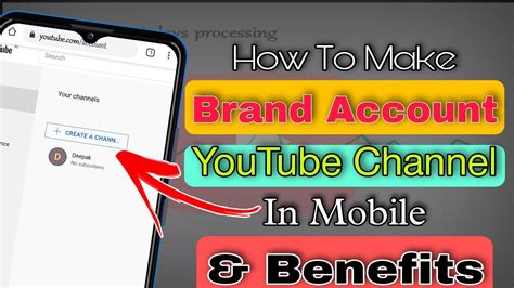 How To Create Youtube Brand Account ‌how To Create Brand Account