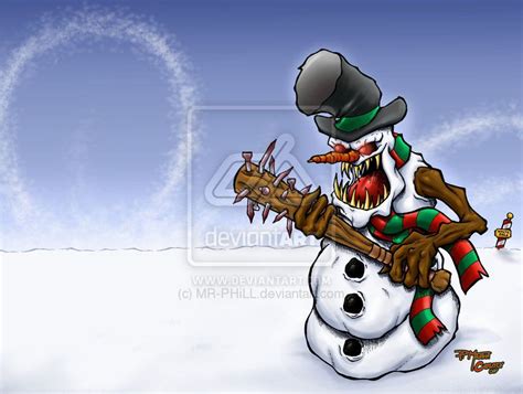 Evil Frosty By Mr Phill On Deviantart Creepy Christmas Evil Frosty