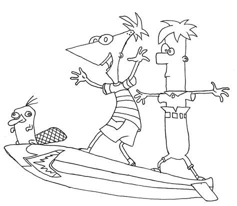 Isabella has a very big crush on phineas. Phineas And Ferb Coloring Pages | Panarukan Colors
