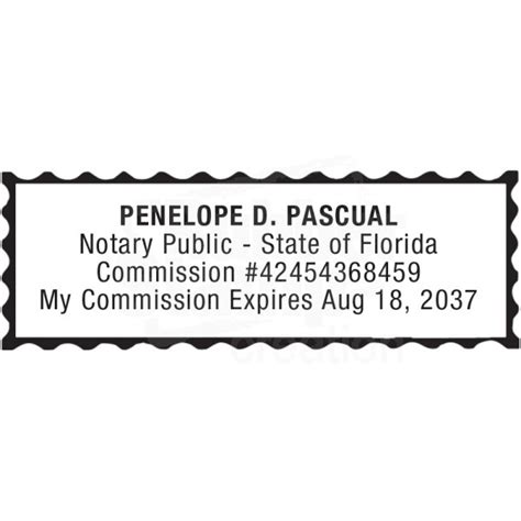 Notary Stamp For Florida State 1 Notary Stamps And Supplies