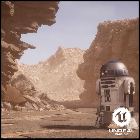Artstation R2 D2 Tatooine Roaming Ue4