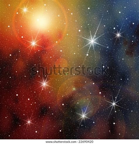 Cosmic Space Lots Stars Stock Illustration 22690420