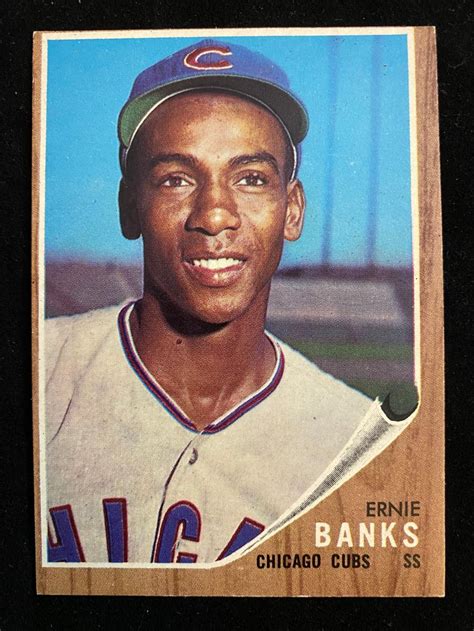 Ernie banks baseball card worth. Lot - (EXMT) 1962 Topps Ernie Banks #25 Baseball Card ...