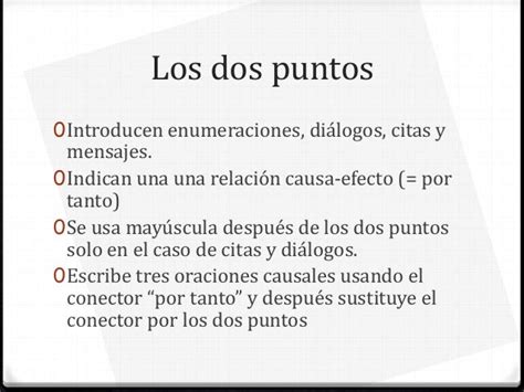 El Uso De Los Dos Puntos Y Ejemplos Opciones De Ejemplo