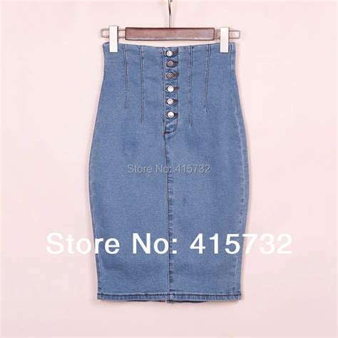Free Shipping 2018 New Fashion Vintage High Waist Denim Short Mini Skirt Slim Hip Summer Jeans
