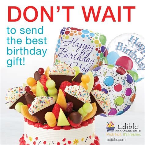 You may have a lot of birthday gift ideas in your head. At #EdibleArrangements, we know #Birthdays. In fact, we ...
