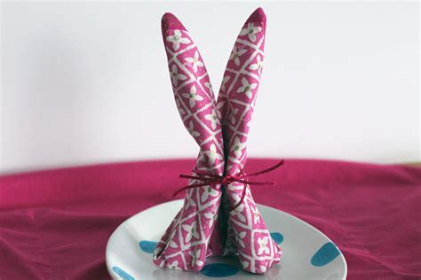 How To Fold A Bunny Napkin Cheery Kitchen