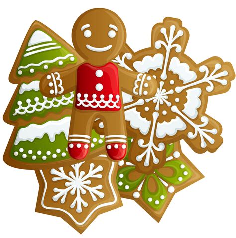 1 zip file containing 11 individual images 300 dpi png files with transparent backgrounds. Transparent Christmas Gingerbread and Cookies PNG Clipart ...
