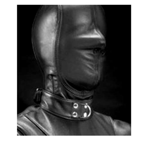 Real Leather Bondage Lockable Hood Hand Constructed Gimp Mask Etsy