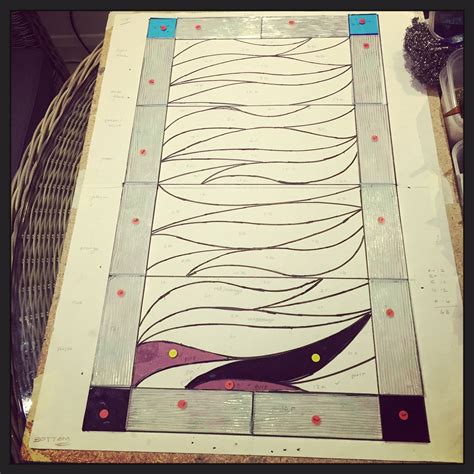Making Progress On My Stained Glass Project Zinc Stained Glass Progress Lead Spirit