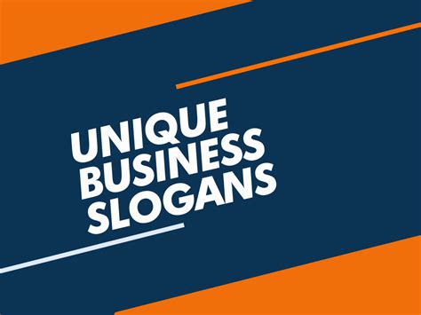 Unique Business Slogans And Taglines BeNextBrand Com
