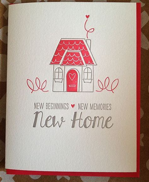 Housewarming Card House Warming Cards New Home Cards