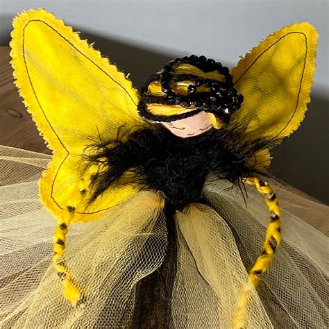 Fairy Queen Fairy Doll Bumblebee Queen Bee Flower Fairy Etsy