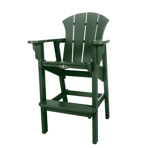Dining chairs don't just have to look good, but should feel good, too. DuraWood Sunrise Plastic Outdoor High Dining Chair in ...