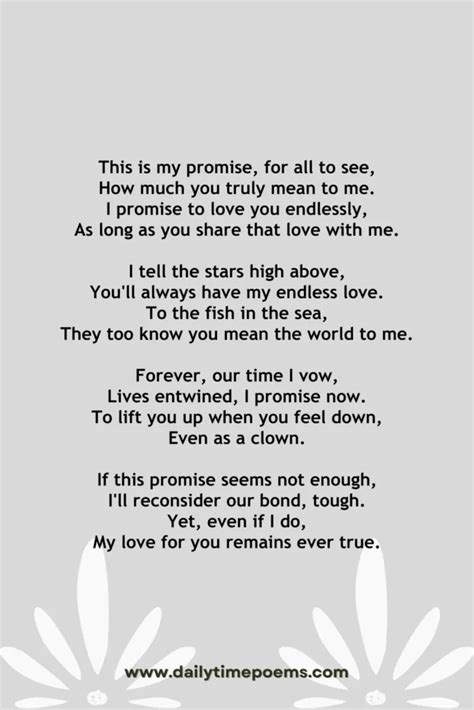 I Promise You Poem 10 Poems Collection Of Perfect For Lovers To Share