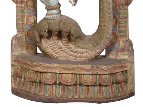 18 Wooden Krishna Dancing On Serpent Kaliya Exotic India Art