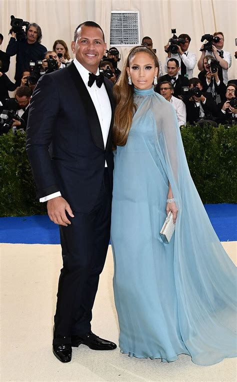 Jennifer Lopez And Alex Rodriguez From 2017 Met Gala Red Carpet