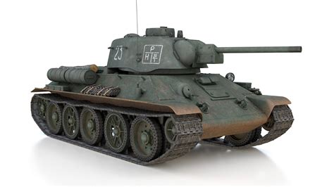 T 34 76 Uztm Model 1943 Soviet Tank 23 3d Model Turbosquid 1720976
