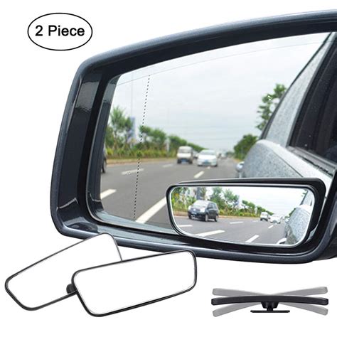 2 Pcsset 2 Inch Round Hd Glass Frameless Convex Car Rear View Mirror Blind Spot Mirror