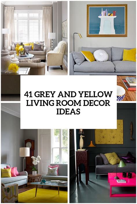 Pair grey decor with other calming hues, like blue, to transform your living room into a sophisticated oasis. 29 Stylish Grey And Yellow Living Room Décor Ideas - DigsDigs