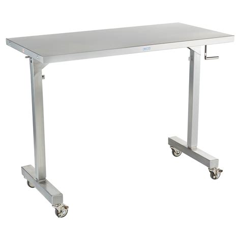 Blickman Adjustable Height Stainless Steel Instrument Tables