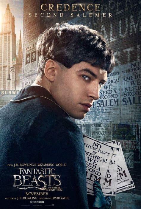 Fantastic Beasts And Where To Find Them Character Posters Include