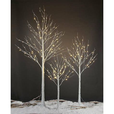 White Birch 48 Light Lighted Trees And Branches Birch Tree Decor