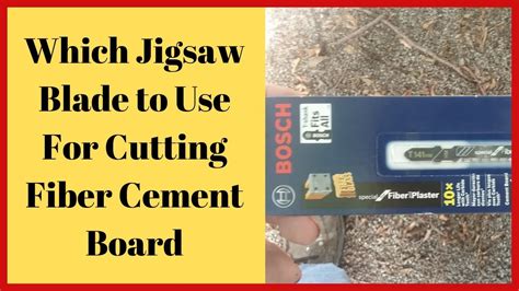 Designed to quickly cut through difficult materials like plaster, tile, fiberglass, and… more. Which Jigsaw Blade to Use for Cutting Fiber Cement Panels ...