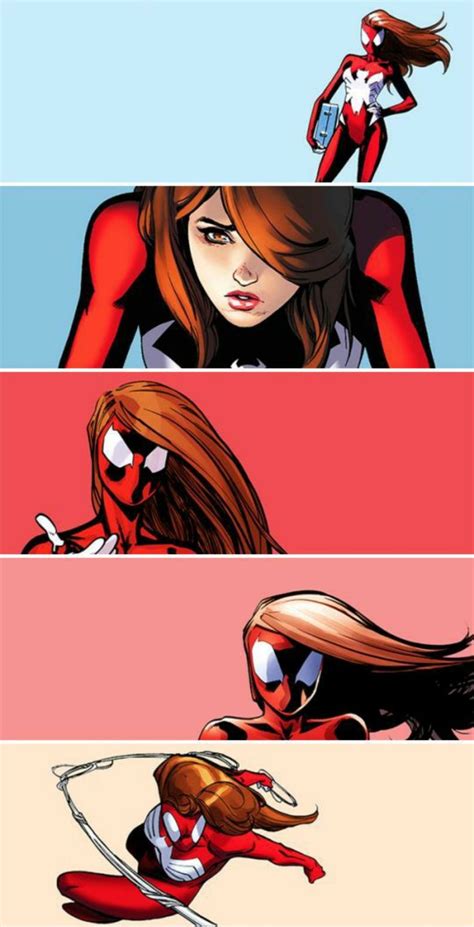 Scarlet Mj Spider Woman Ultimate Spiderman Marvel Spiderman