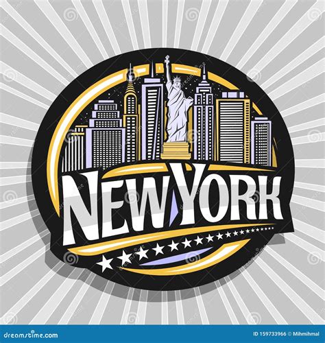 Vector Logo For New York City Stock Vector Illustration Of City