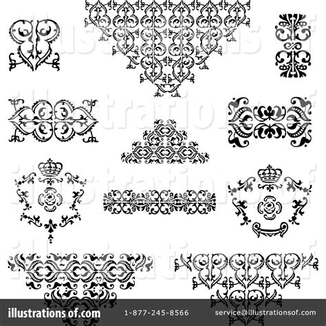 Set elements design tattoos vector on stock vector (royalty free) 27738022. Victorian Design Elements Clipart #1084181 - Illustration ...