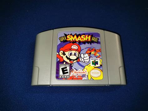 N64 Nintendo 64 Super Smash Bros Video Game Cartridge Free Etsy