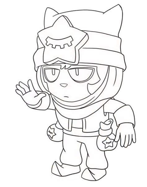 Sandy From Brawl Stars Coloring Pages Print For Free