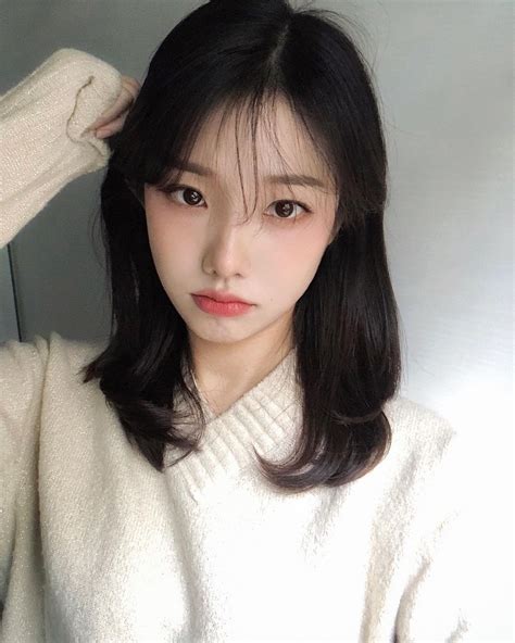 Pin By Hanseolahs Gallery On 28 주희 Ju Hee Ulzzang Short Hair Cute Makeup Looks Korean