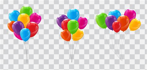 Realistic Balloon Collection Set 2449947 Vector Art At Vecteezy