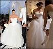 Elegant Kim Kardashian's Fairytale Wedding Dress Tulle Sweetheart Puffy ...
