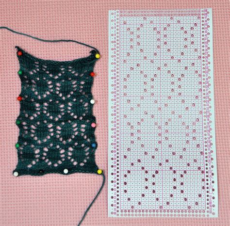 knitterpat my first punch card lace knitting stitches knitting machine patterns knit stitch